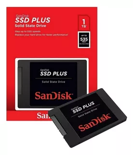 Ssd Sandisk Plus 1 Tb, 2, 5 Pies, Lectura, 6 Gb/s, 1000 Gb,