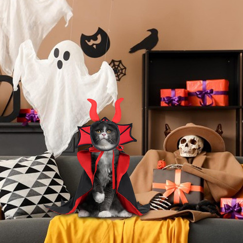 Disfraz De Vampiro Para Perro Capa Para Perro Cosplay Capa Y