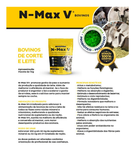 Melhorador De Níveis Reprodutivos Das Fêmeas N-max V (1 Kg)