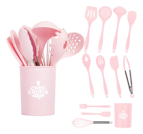 Set De Utensilios De Cocina Silicona 12 Piezas Antiadherente