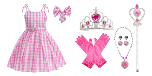 Cosplay Da Barbie Vestido Alça Infantil Vestido Princesa