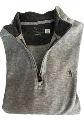 Buzo 1/4 Zip Polo Ralph Lauren Talle Algodon Pesado (Usado)