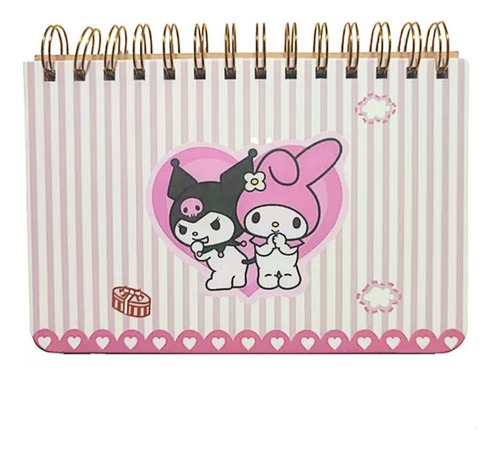 Agenda Planificador Anotador Ilustardo Kuromi Melody Cinnamo