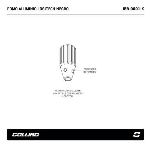 Pomo Negro Palanca Volante Logitech G29 Formula Sim Collino