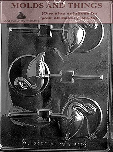 Molde - Flamingo Lolly On Disc Animal Chocolate Candy Mold W