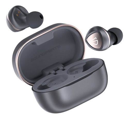 Imagen 2 de 11 de Auricular in-ear gamer inalámbrico Soundpeats Sonic negro con luz LED