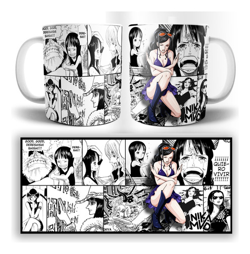 Taza Jarro Nico Robin One Piece Anime Manga - Nika.mvd