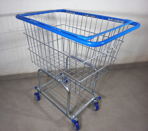 Carrinho De Compras 140 Litros Com Proteção Lateral