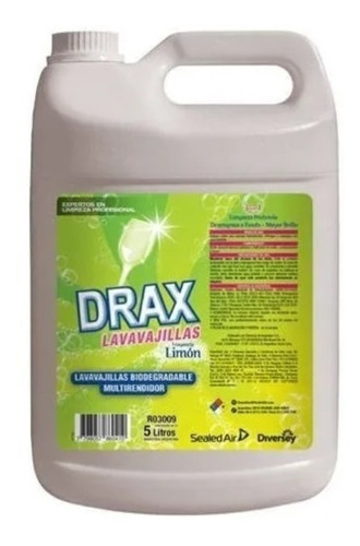 Detergente Lavavajillas Limón Drax X 5 L - Diversey