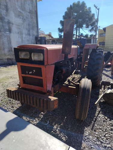 Trator Agrale 4200 Com Carreta, Lâmina Roçadeira E Arado.