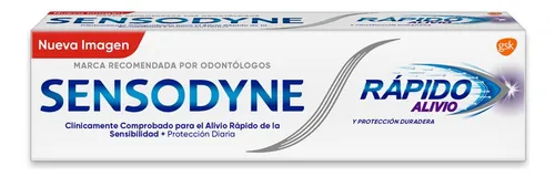 comprar Pasta Dental Sensodyne para Sensibilidad Rápido Alivio Blanqueador 100g