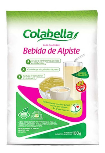 Polvo Para Preparar Bebida De Alpiste X 100 Gs. Colabella