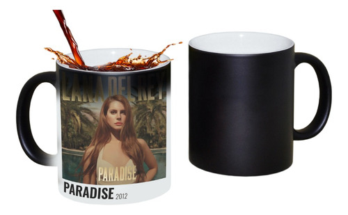 Taza De Cerámica Lana Rey Termosensible Frio Calor Magica