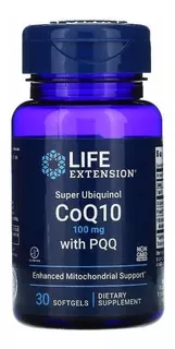 Super Ubiquinol Coq10 100mg, Pqq 10mg, 30 Softgels