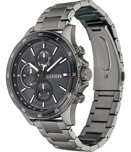 Relógio masculino Tommy Hilfiger 1791719 Multifuncional Gun Metal