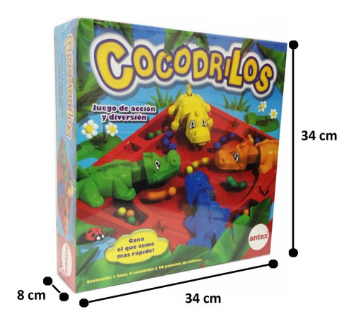 Imagen 3 de 7 de Cocodrilos Juego De Mesa Cocodrilos Antex Playking
