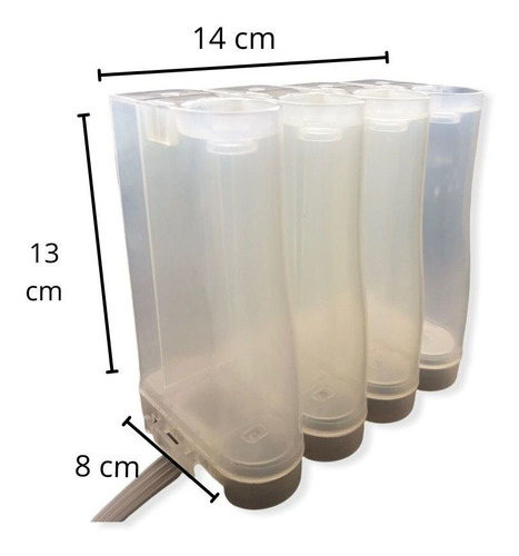 Kit 10 Reservatório Bulk Ink 200ml Cada Cor Total 800ml