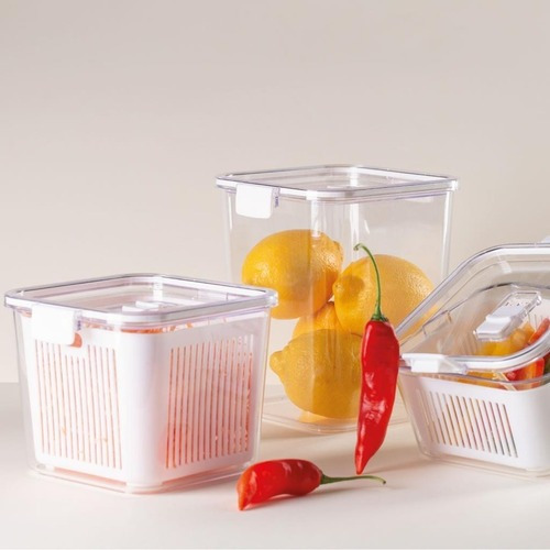 Pote Multiuso Hermético Cesto Para Drenagem 2.030ml