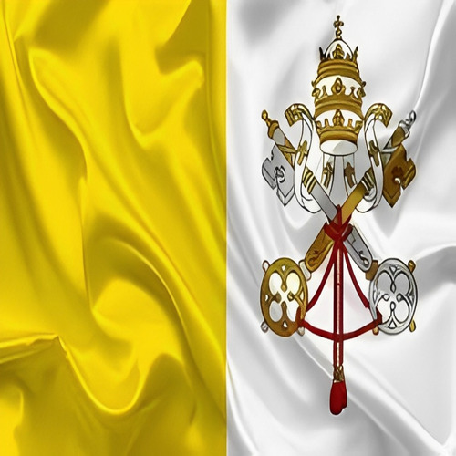 Bandeira Vaticano 1,5mx90cm Festas Decoração