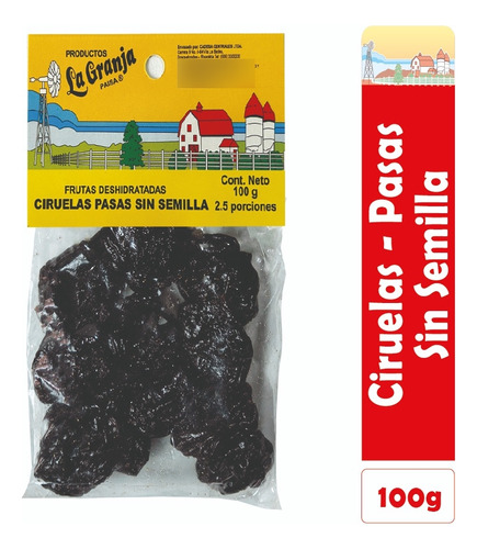 Ciruelas Pasas Sin Semilla 100g