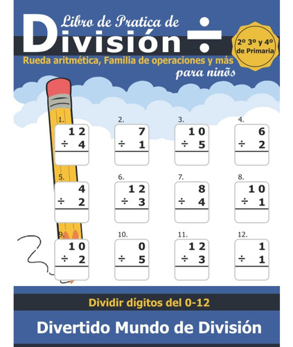 Libro: Libro De Práctica De División Para Niños: Libro De Pr