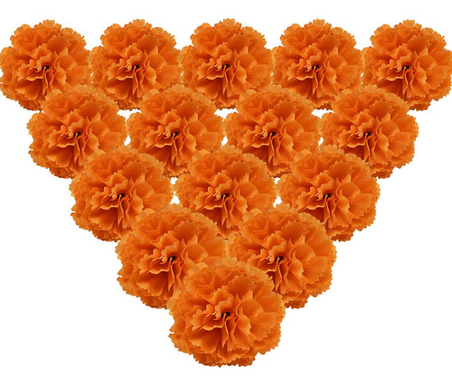 Martine Mall 50 Cabeza Flor Calendula Clavel Seda Granel