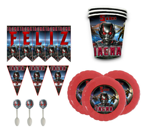 Decoración Personalizado Ant Man Para Fiestas