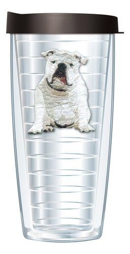 Rollins & Sons Bulldog Emblem Vaso Taza Con Tapa, 22 Onza