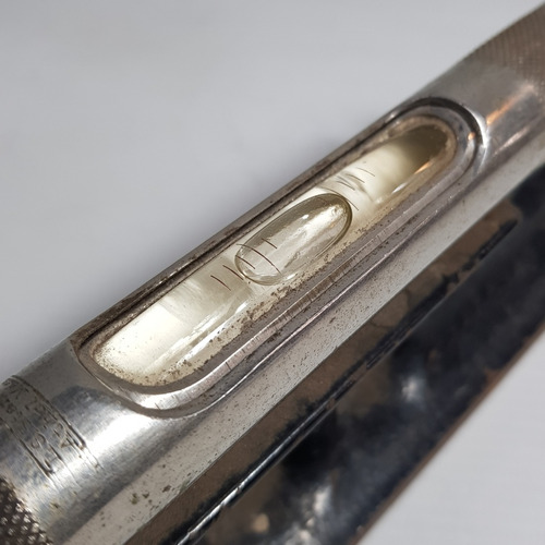 Imagen 3 de 10 de Antiguo Nivel Mano Starret Hierro Fundido Bronce Mag 59979