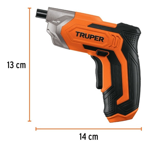 Atornillador Inalámbrico Truper Desi-36 3.6v Naranja