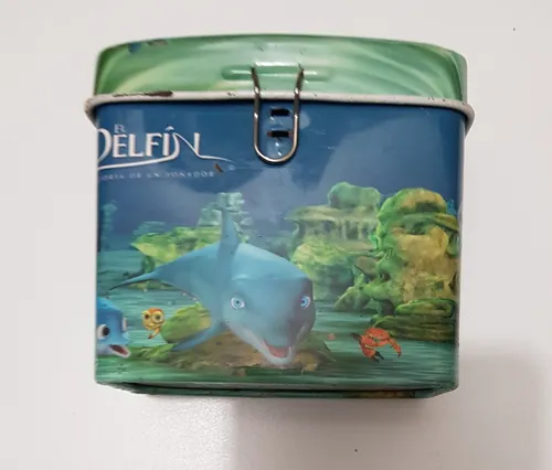 Lata Alcancia De Delfin (Usado)