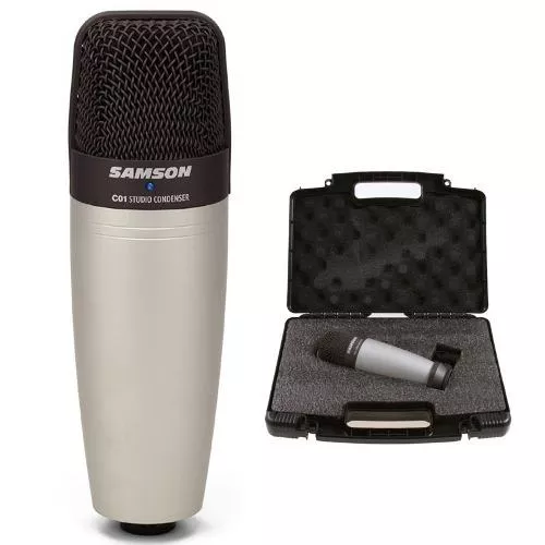 natural Prestado Pasivo Microfono Condenser Grabacion Samson C01 Diafragma Grande