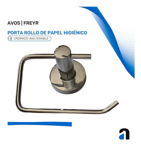 Imagen 3 de 10 de Porta Papel Higienico 100% Metal Cromado // Avos Freyr Sale