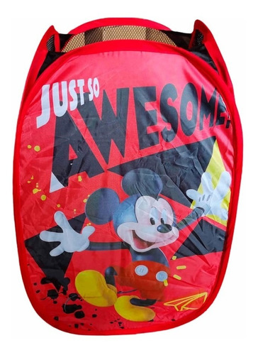 Canasta Plegable Mickey Mouse / Minnie Para Juguetes O Ropa