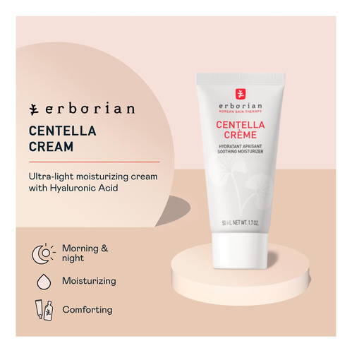 Crema Facial Hidratante Erboriana Con Extractos Botánicos
