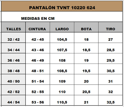 Pantalón Taverniti Chino Gabardina Elastizado Talle Especial