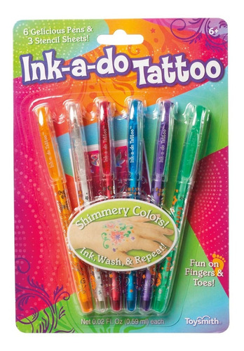 Plumas Tatuaje Infantil Ink-a-do