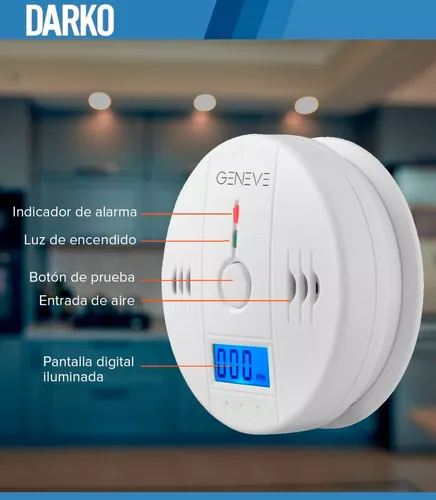 Sensor Alarma Detector Monóxido De Carbono – Abrafer SRL – Ferreteria  Industrial