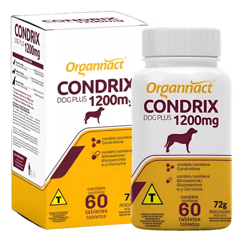 comprar Condrix Dog Tabs 1200mg Organnact 72g