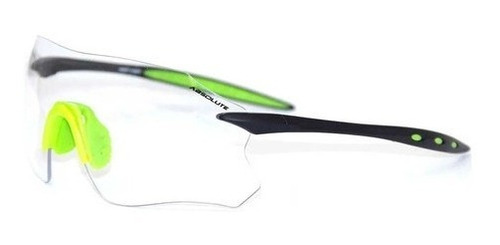 Oculos Absolute Prime Sl Preto Verde Neon Lente Transparente
