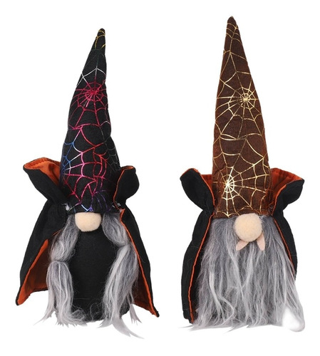 2 Peças De Decoração De Gnomos De Halloween, Boneca Sem Rost