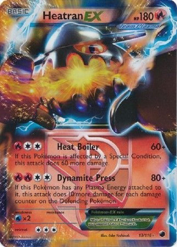 Heatran Ex 13/116 Ultra Raro Pokemon Tcg