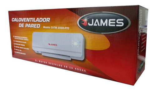 Calefactor eléctrico James CVTM 2000 PTC - 2000 W blanco 220V-240V