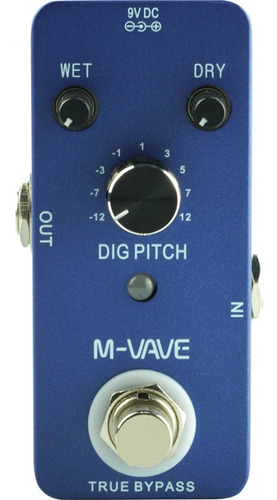 M-vave Dig Pitch Pedal Pitch Shifter Para Guitarra O Bajo