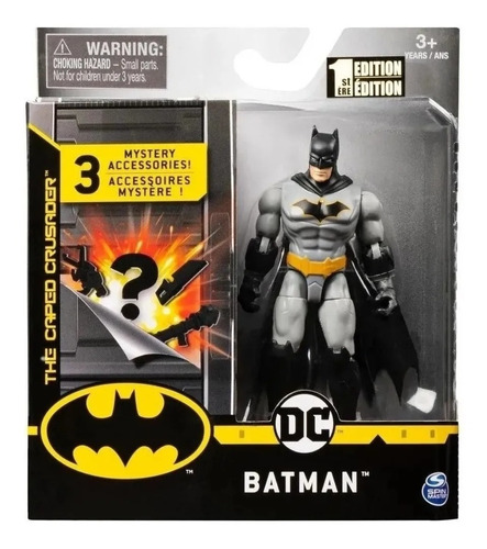 Batman Dc Figura Articulada 10 Cmcon 3 Accesorios