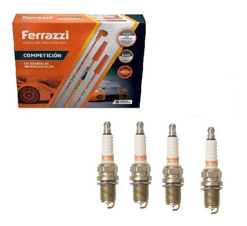 Kit Cables De Competicion Fox 1.6 + Bujías Iridium Ferrazzi 
