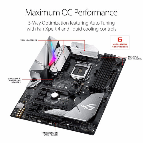 Tarjeta Madre Asus Rog Strix Z370-e Gaming Lga 1151 Ddr4