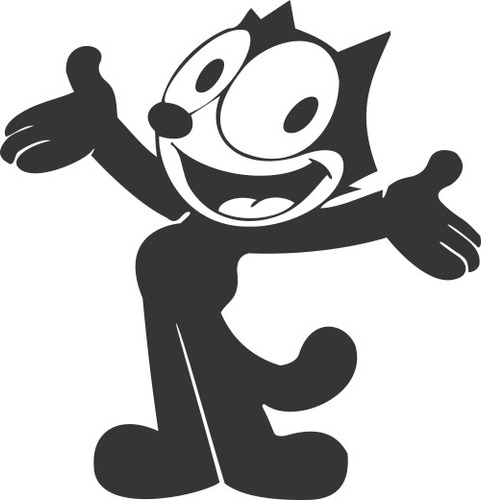 Calco Felix The Cat - Gato - Vinilo Sticker Plotter