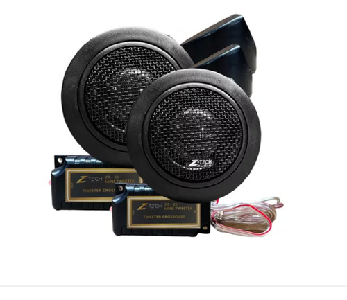 Mini Tweeter Domo De Seda Neodimo Ztech 50rms Com Crossover