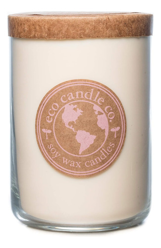 Eco Candle - Vaso De Vidrio Reciclado De 26 Oz, Aromas A Pas